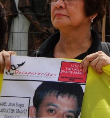Aquino reminded of promise to find Jonas Burgos