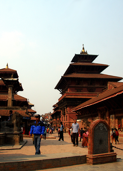 Its name means "Palace Square", one of three ancient royal complexes in Nepal.  This one is in Kathmandu Valley.  (Patan, Nepal)