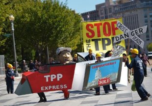Alternet picture TPP protests