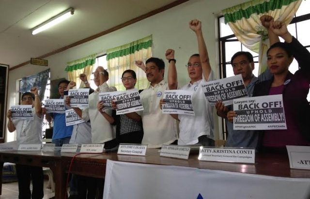 Rights lawyers tell police to ‘back off’ from anti-APEC protest