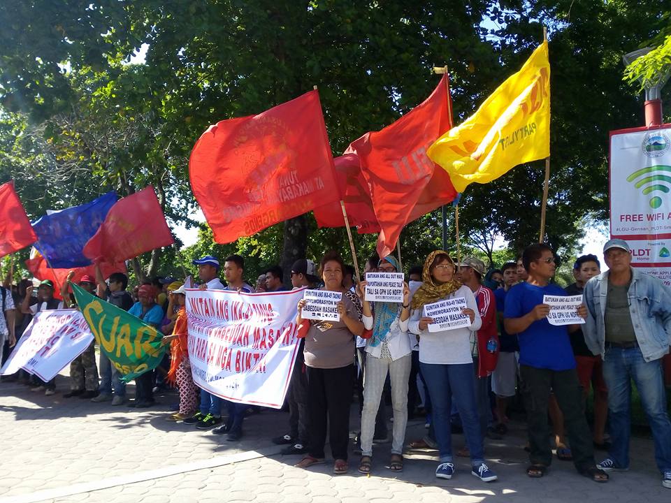 Groups at the Jabidah commemoration in General Santos City, South Cotabato (Contributed photo)