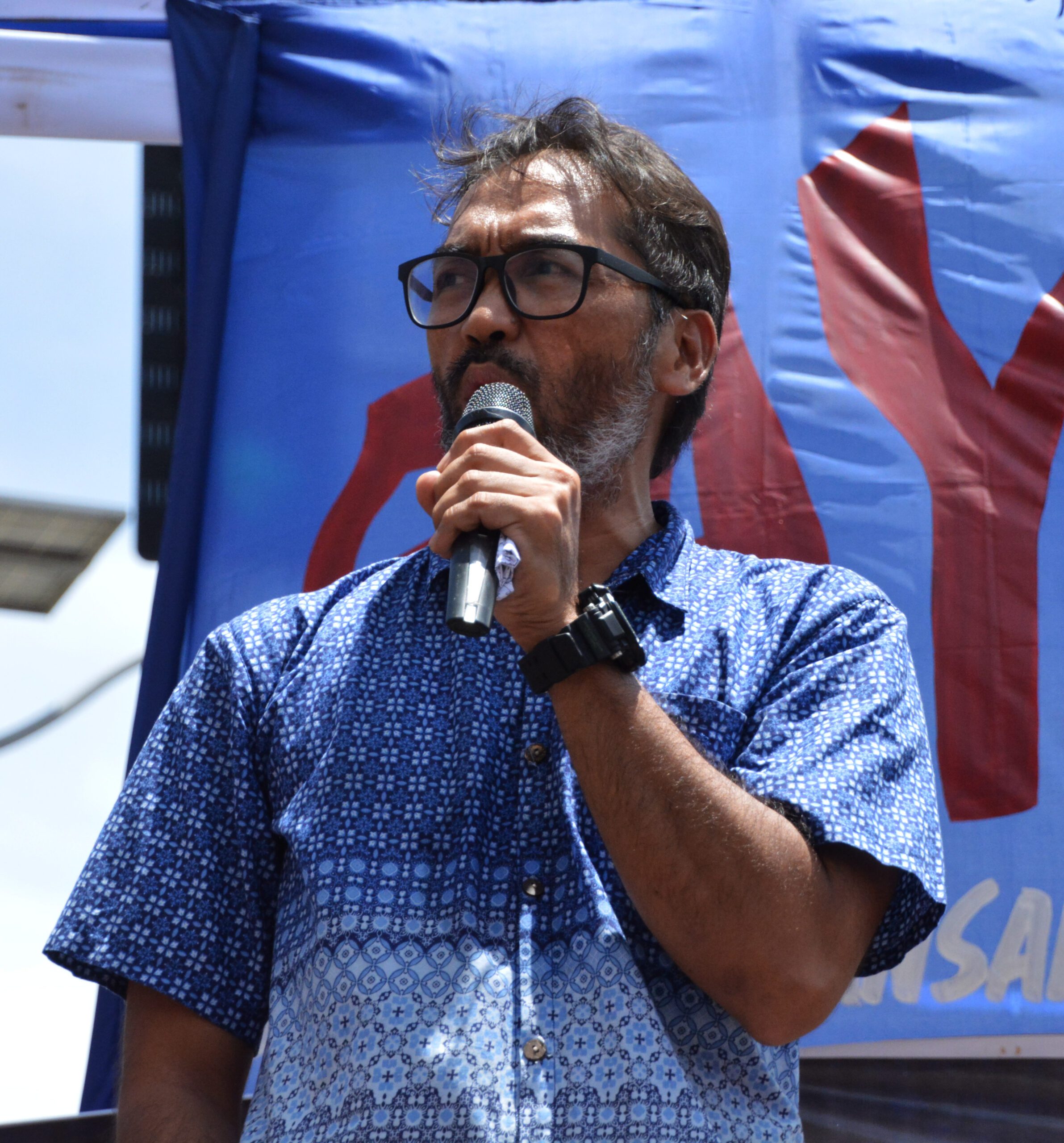 Enteng Bautista of Kalikasan -PNE (Photo by Mary Angelique Tacata/Bulatlat)