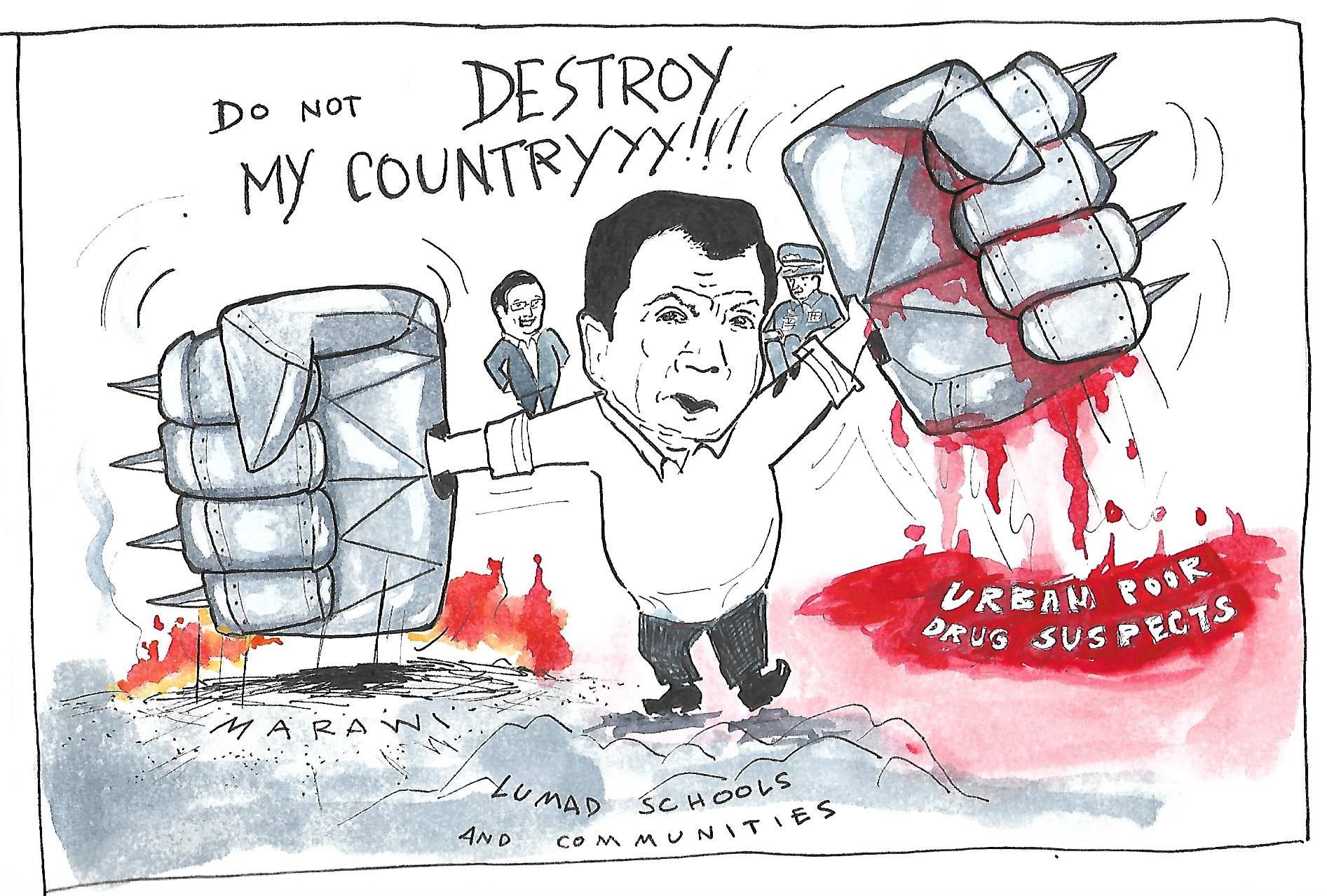duterte destroy my country