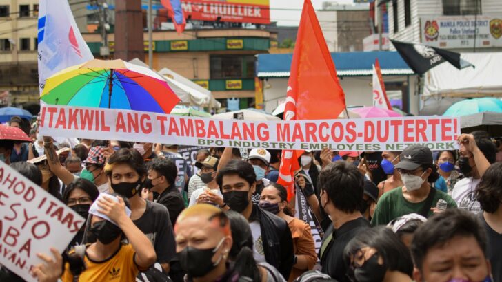 Marcos Jr. honored late dictator father in inaugural speech, progressives say