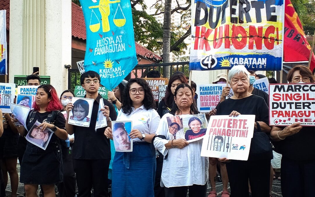 Groups demand justice and accountability for victims of Duterte regime