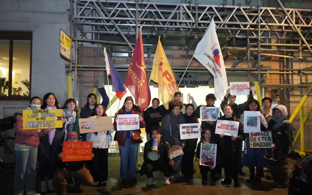News in Pictures | Filipinos in UK protest London-based firm’s role in mining in the Philippines 