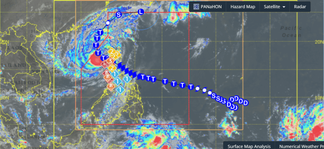 Typhoon Uwan – PH Map DOST PAGASA