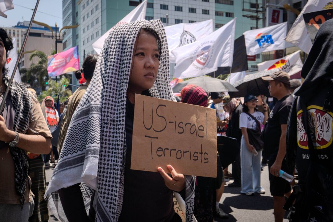 Activists condemn Trump’s attacks on West Asia, US military exercises in the Philippines